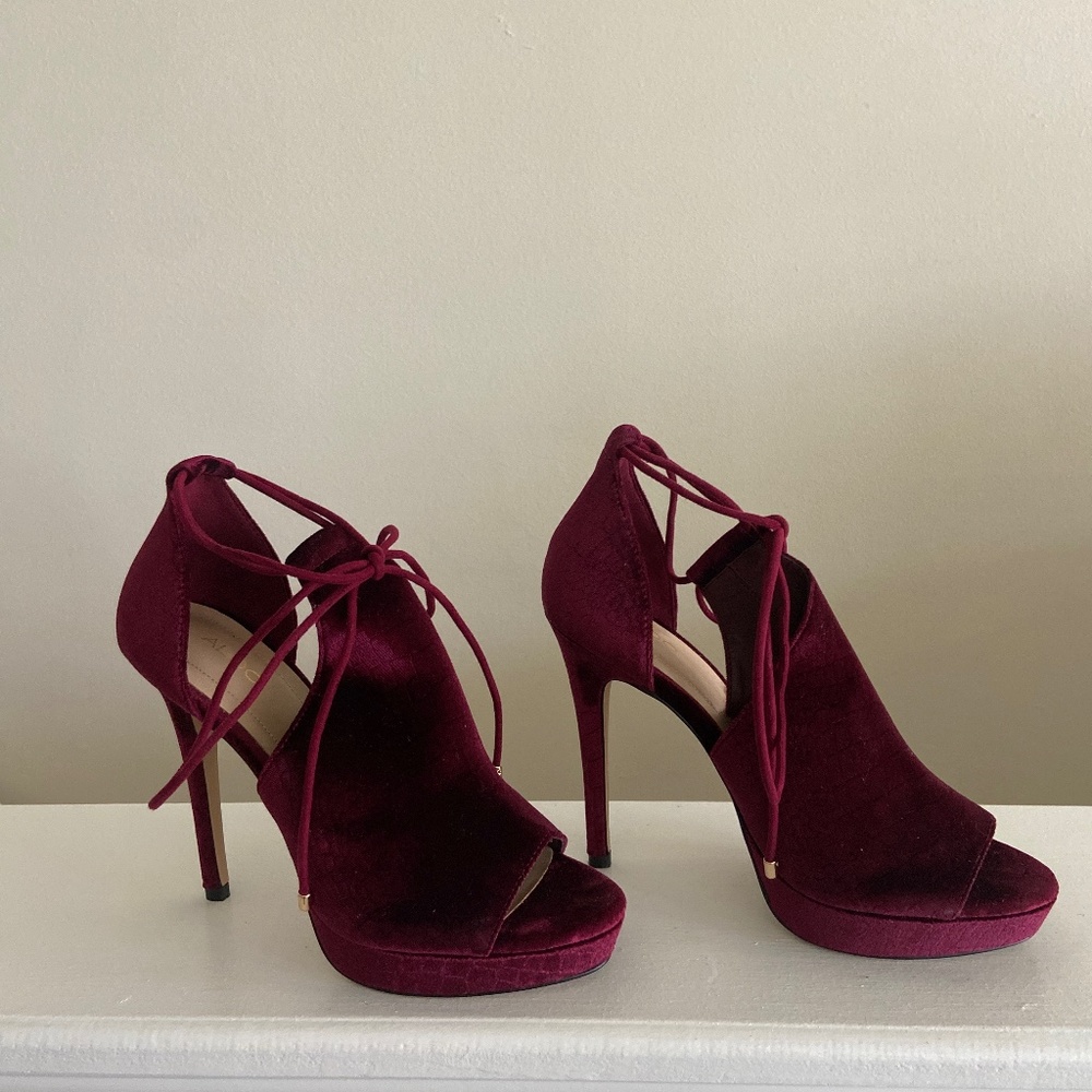 Burgundy heels